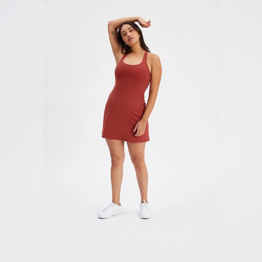 Girlfriend Collective Paloma Dress in Ember